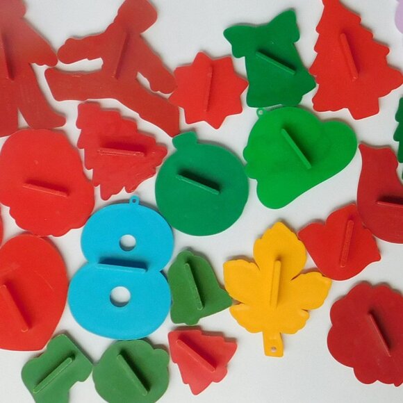 Vintage Plastic  Holiday Cookie Cutter Lot Christmas Cookie and other brands - Picture 1 of 9
